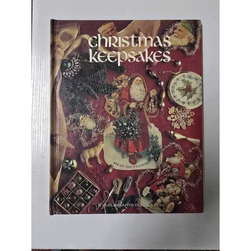 Vintage 1990 Leisure Arts Christmas Keepsakes Cross Stitch Book Two Hardcover